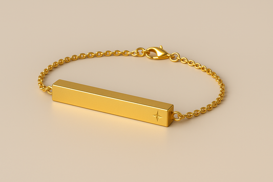 Tæsti Bar Bracelet — Gold